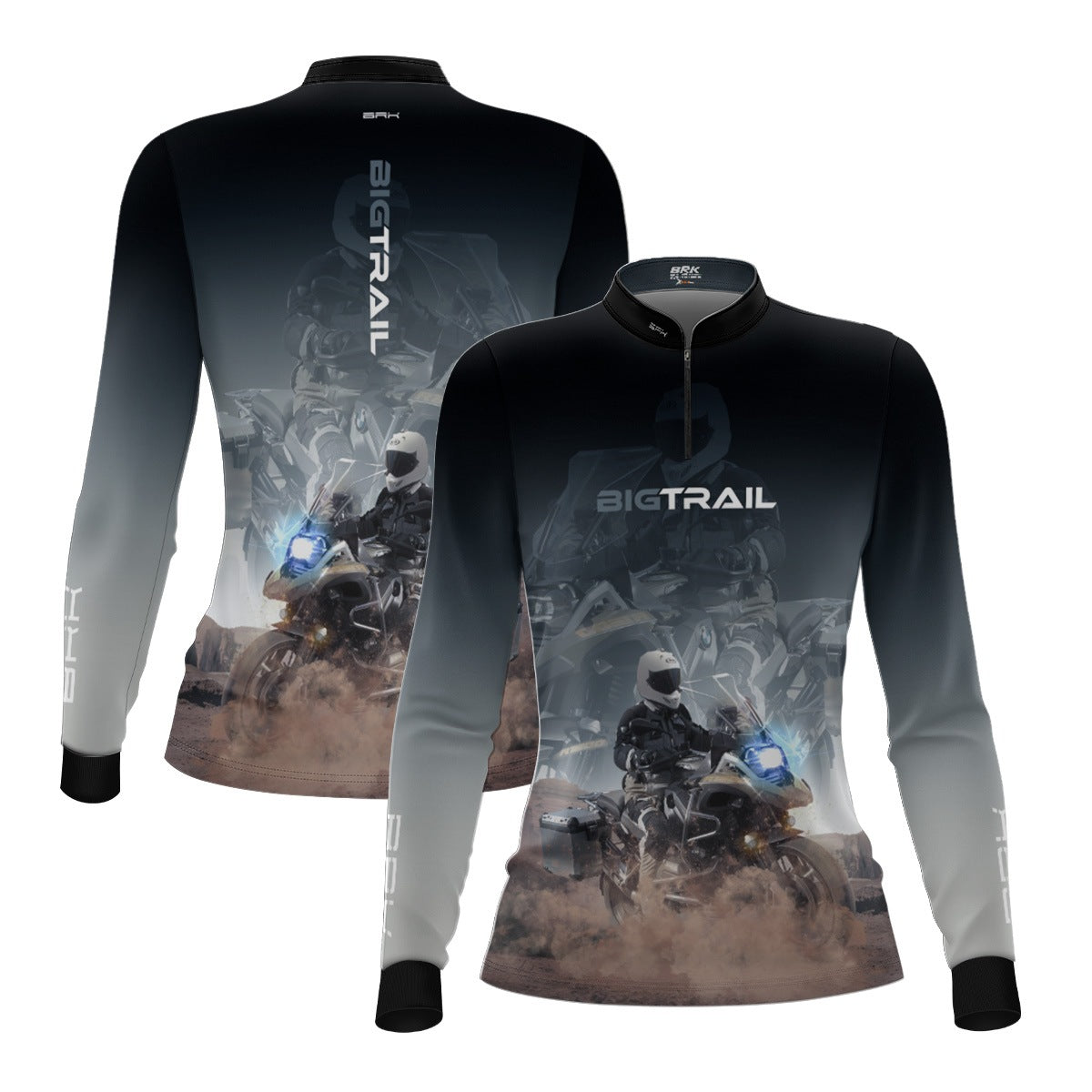 Camisa Motociclismo Feminina Brk Big Trail R 1200 com Proteção Solar UV50+