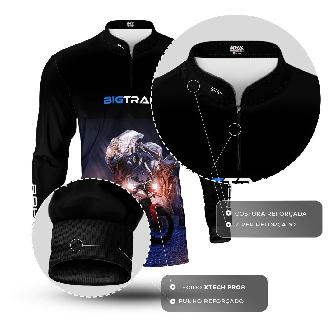 Camisa Motociclismo Brk Big Trail com Proteção Solar UV50+