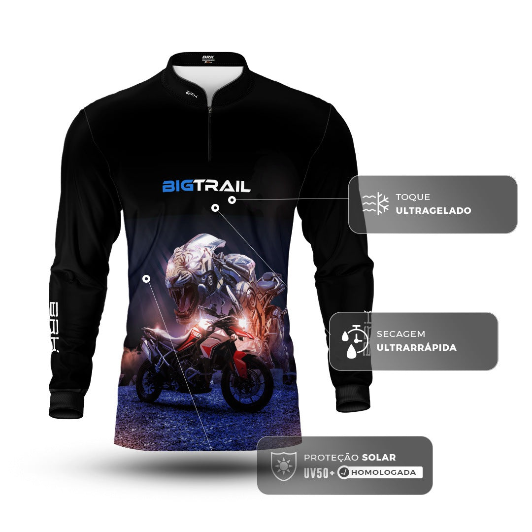Camisa Motociclismo Brk Big Trail com Proteção Solar UV50+