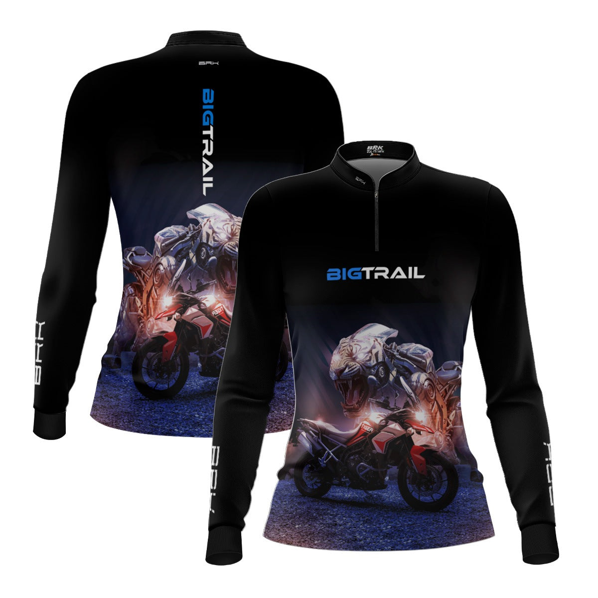 Camisa Motociclismo Feminina Brk Big Trail com Proteção Solar UV50+