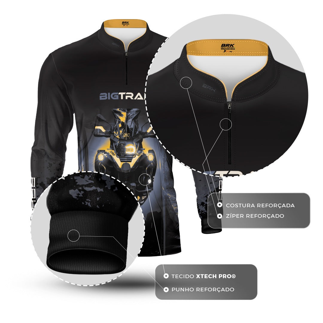 Camisa Motociclismo Brk Big Trail GS com Proteção Solar UV50+