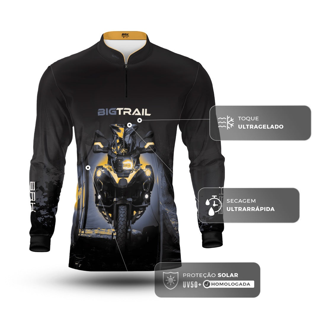 Camisa Motociclismo Brk Big Trail GS com Proteção Solar UV50+