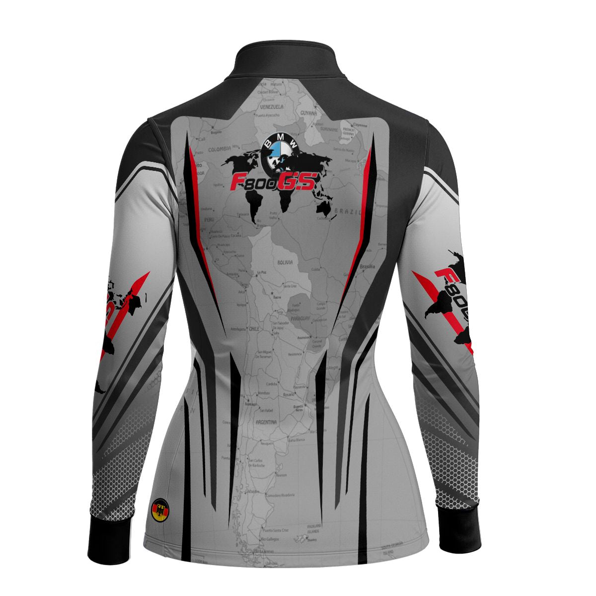 Camisa de Motociclismo Feminina Brk Big Trail F800 GS Map com Proteção UV50+