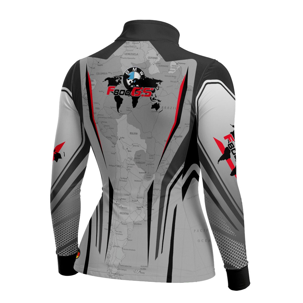 Camisa de Motociclismo Feminina Brk Big Trail F800 GS Map com Proteção UV50+