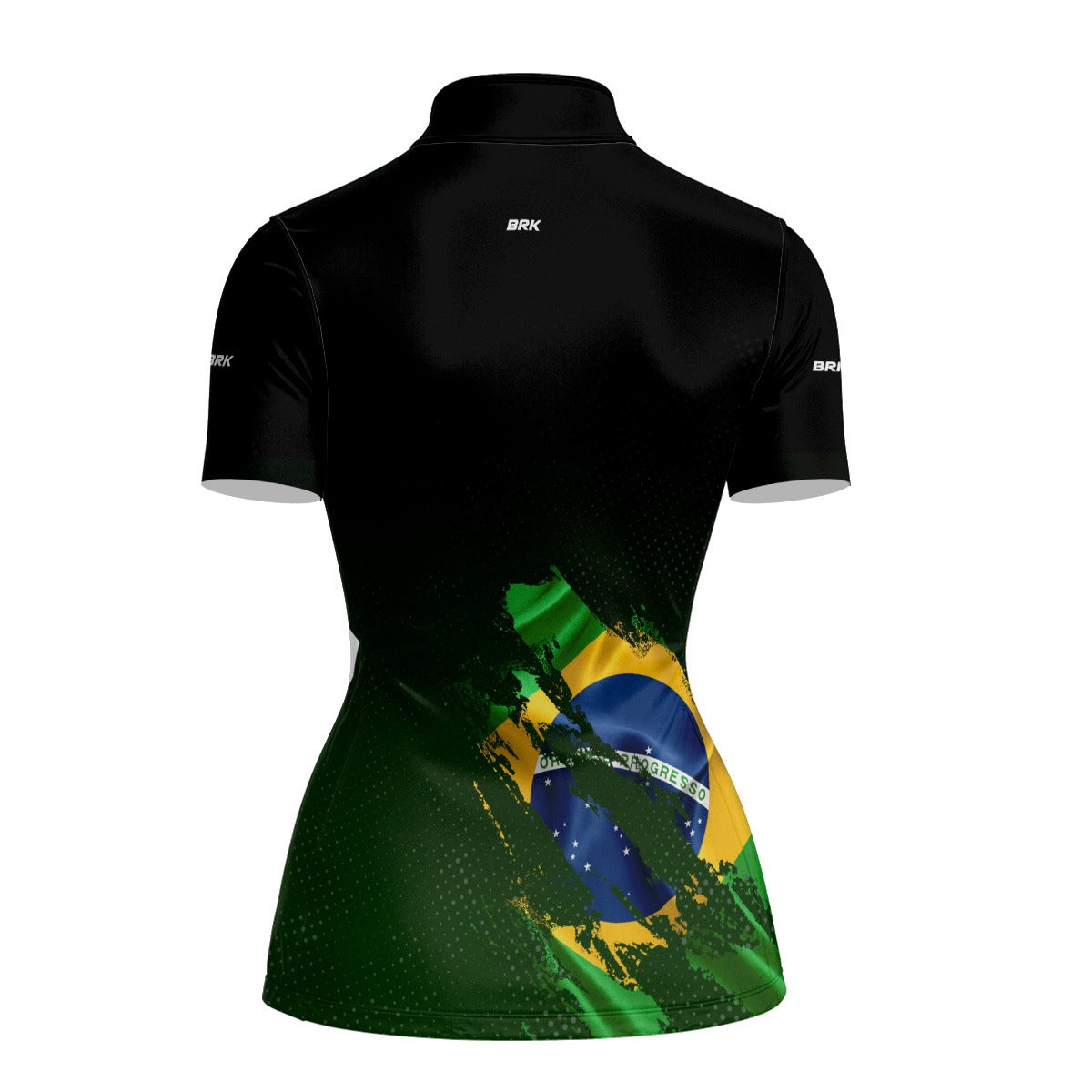Camiseta Agro Feminina Brk Bandeira Brasil Lateral com Proteção Solar UV50+
