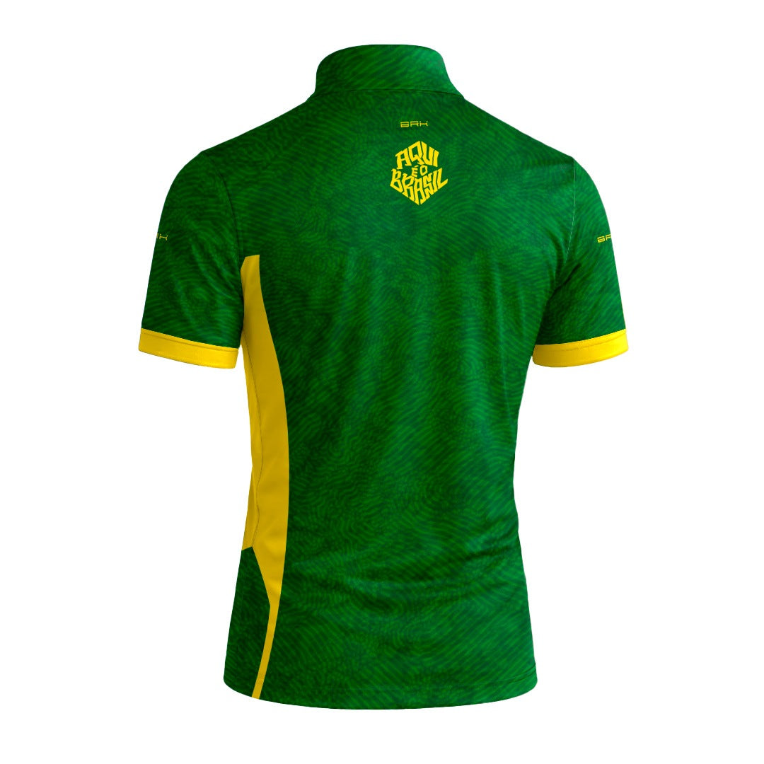 Camiseta Brk Aqui é o Brasil Digital Verde com Proteção UV50
