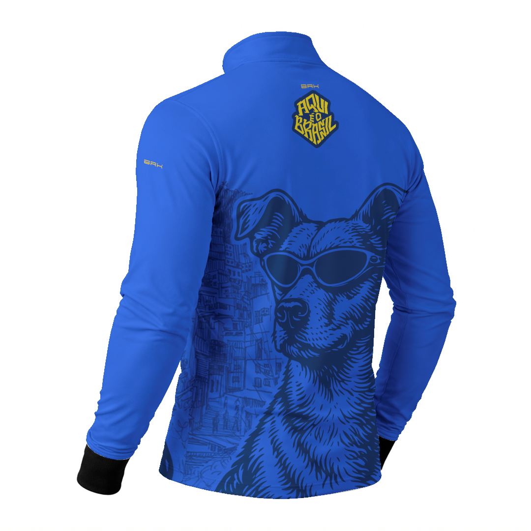 Camisa Brk Aqui é o Brasil Caramelo de Óculos Azul com Proteção UV50