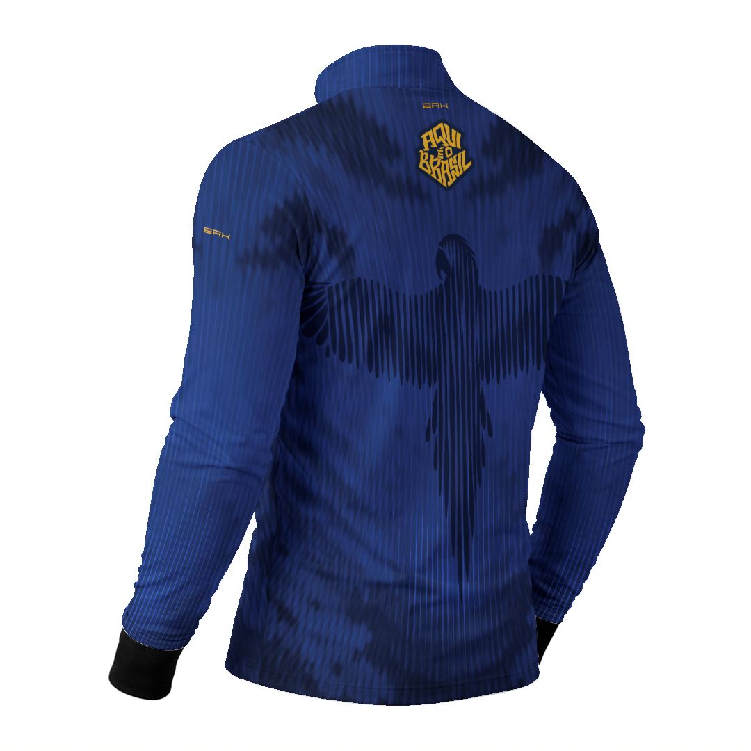 Camisa Brk Aqui é o Brasil Arara Azul com Proteção UV50
