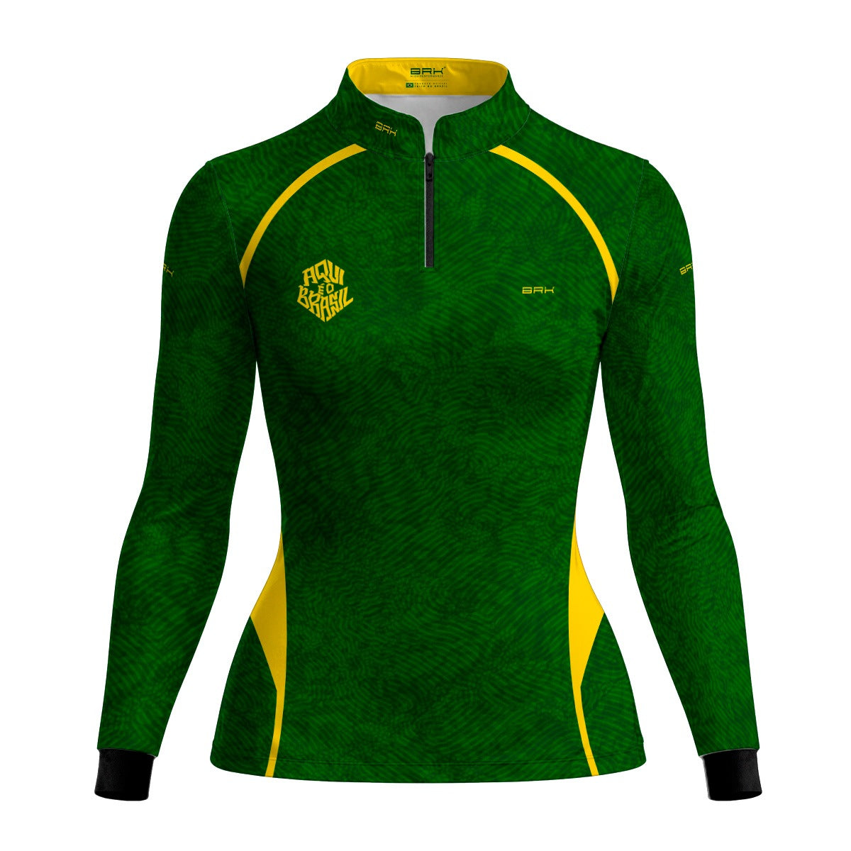 Camisa Brk Feminina Aqui é o Brasil Digital Verde com Proteção UV50