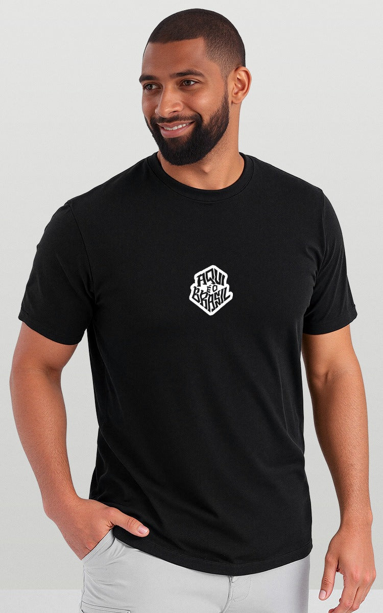 Camiseta Básica de Algodão Brk Aqui é Brasil