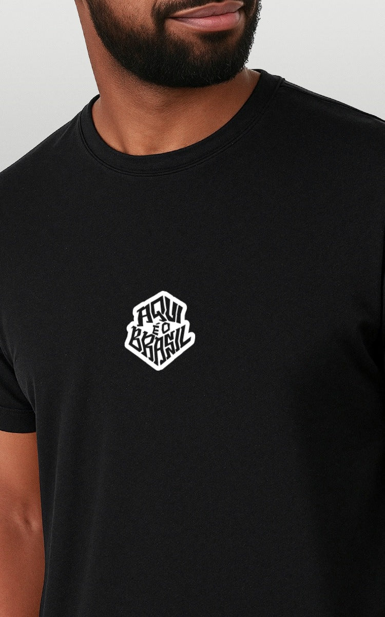 Camiseta Básica de Algodão Brk Aqui é Brasil