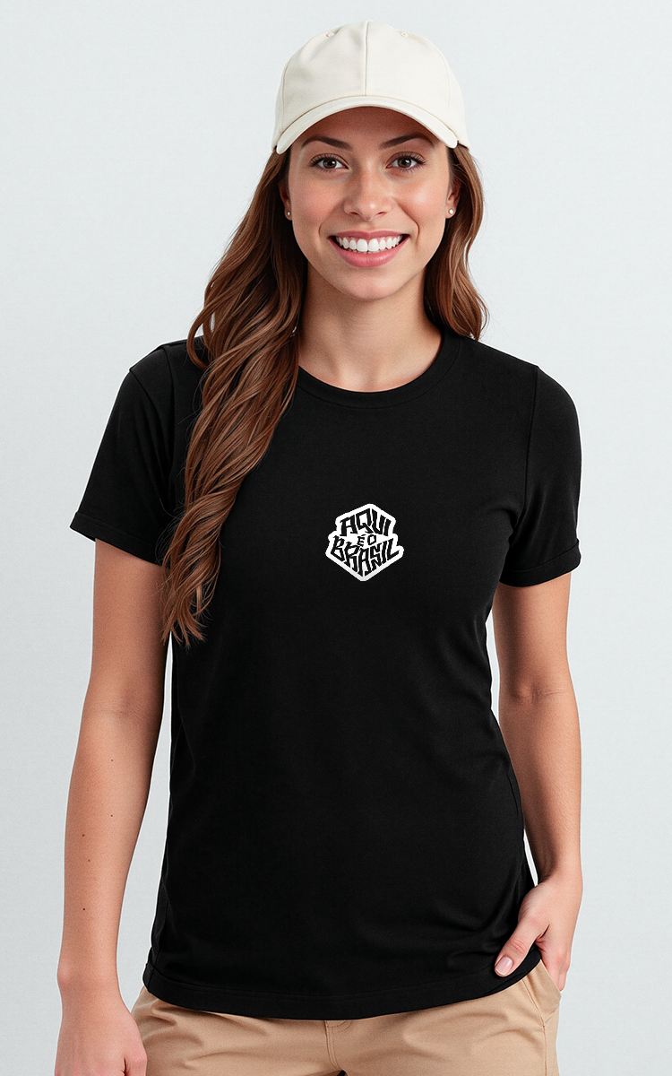 Camiseta Básica de Algodão Brk Aqui é Brasil
