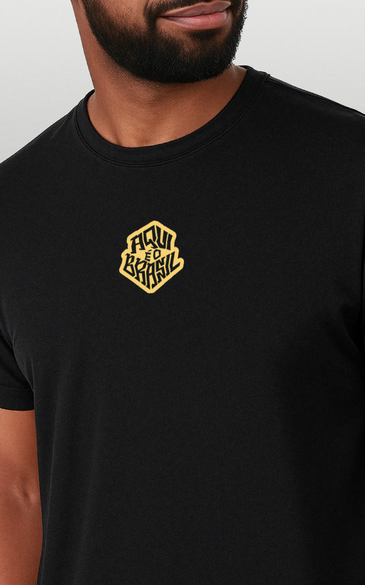 Camiseta Básica de Algodão Brk Brasil Música
