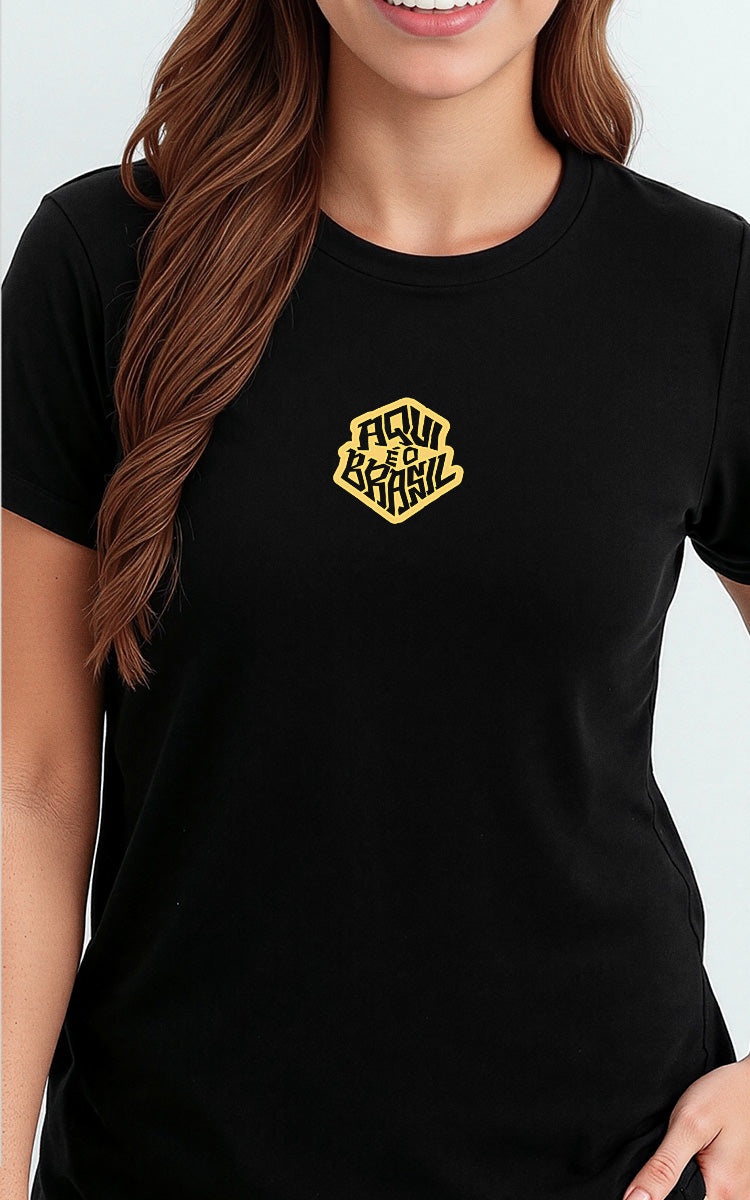 Camiseta Básica de Algodão Brk Brasil Música