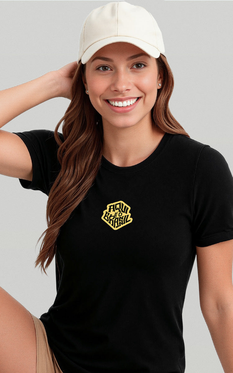 Camiseta Básica de Algodão Brk Brasil Música
