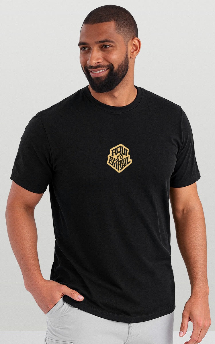 Camiseta Básica de Algodão Brk Capivara da Sorte