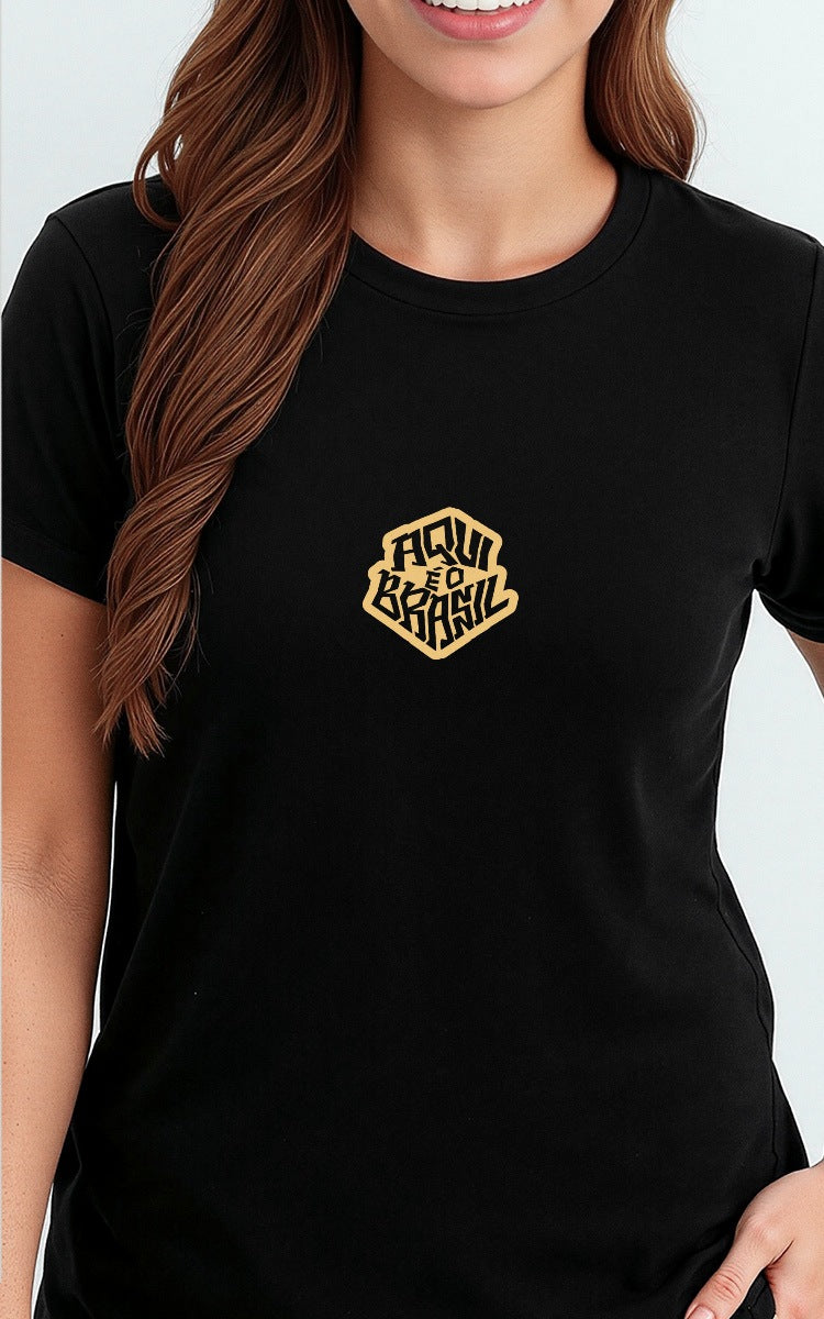 Camiseta Básica de Algodão Brk Capivara da Sorte