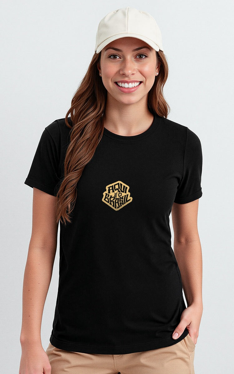 Camiseta Básica de Algodão Brk Capivara da Sorte