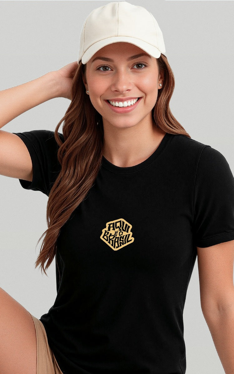 Camiseta Básica de Algodão Brk Capivara da Sorte