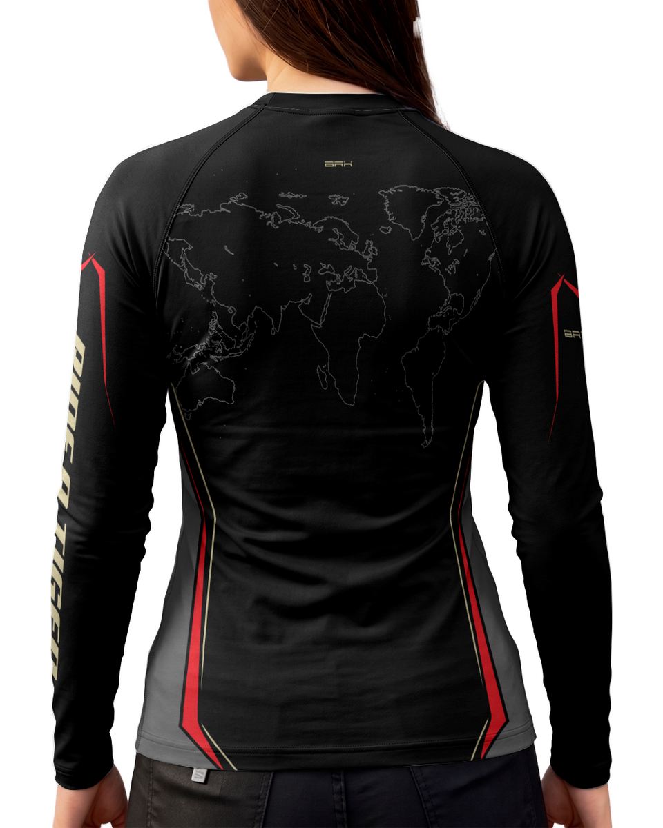 Camisa Feminina Brk Triumph 1200 Clean Preto com Proteção UV50
