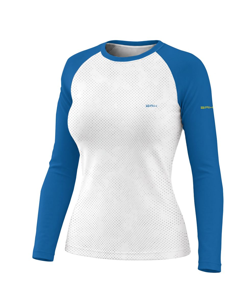 Camisa Feminina Brk Suzuki Storm 800 Clean Azul com Proteção UV50