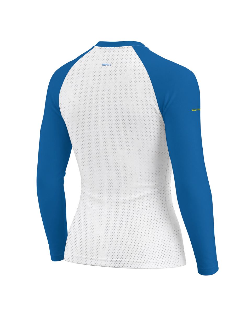 Camisa Feminina Brk Suzuki Storm 800 Clean Azul com Proteção UV50