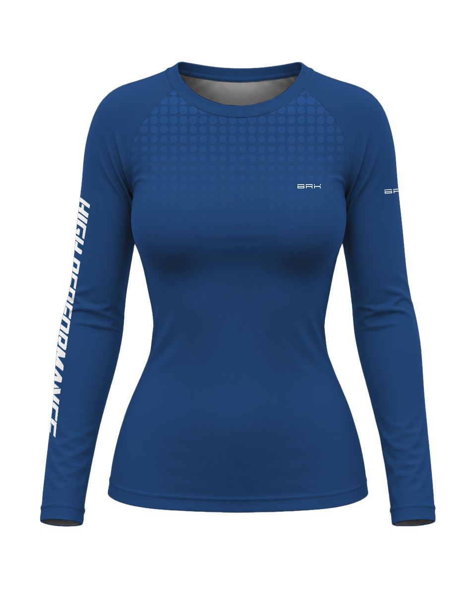 Camisa Feminina Brk Honda Africa Twin CRF 1100L Azul com Proteção UV50