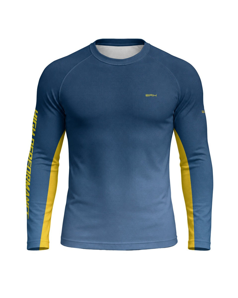 Camisa Brk Suzuki V Storm 650 Degradê Azul com Proteção UV50