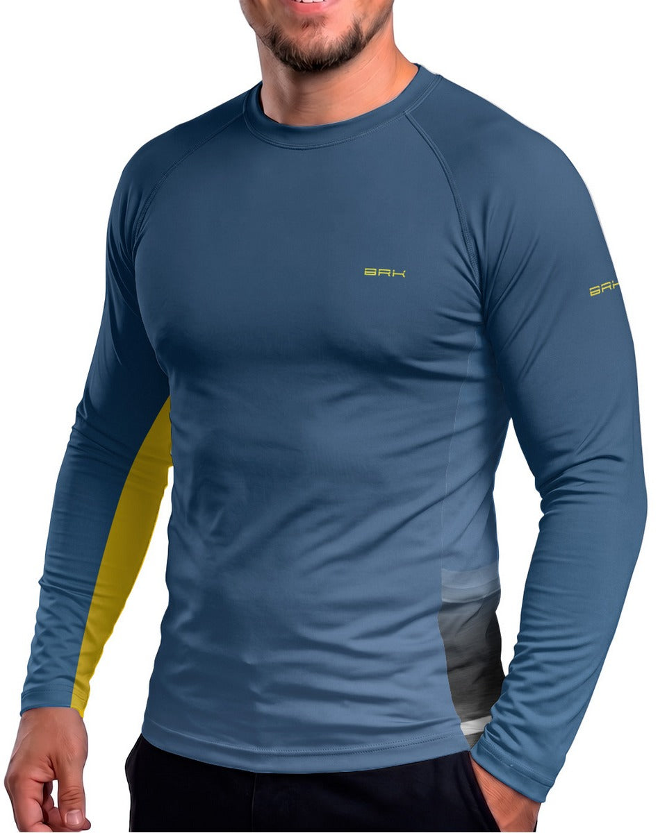 Camisa Brk Suzuki V Storm 650 Degradê Azul com Proteção UV50