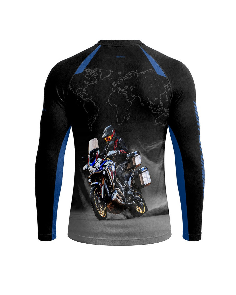 Camisa Brk BMW GS R1300 World Explorer Preta com Proteção UV50