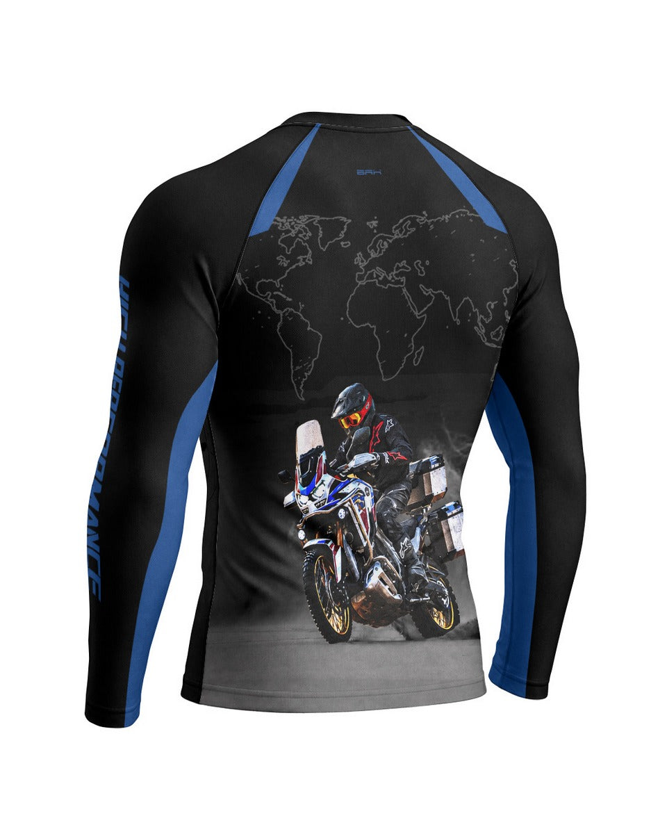 Camisa Brk BMW GS R1300 World Explorer Preta com Proteção UV50