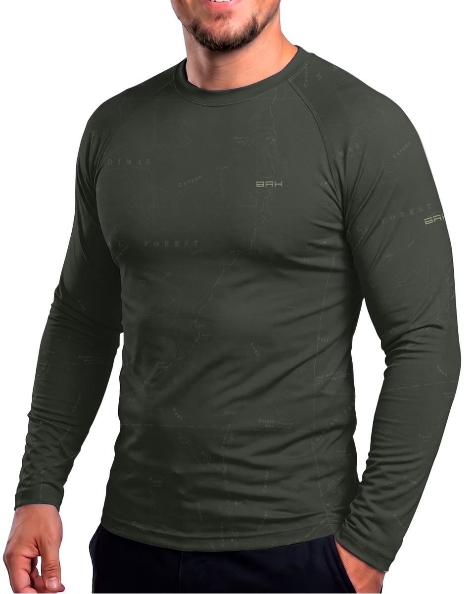 Camisa Brk BMW GS R1300 Adventure Verde com Proteção UV50