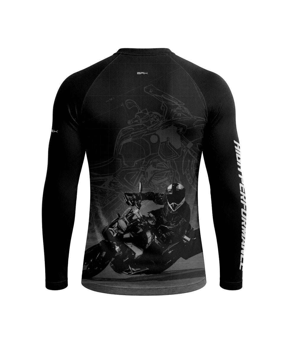 Camisa Brk GS Blueprint Preta com Proteção UV50