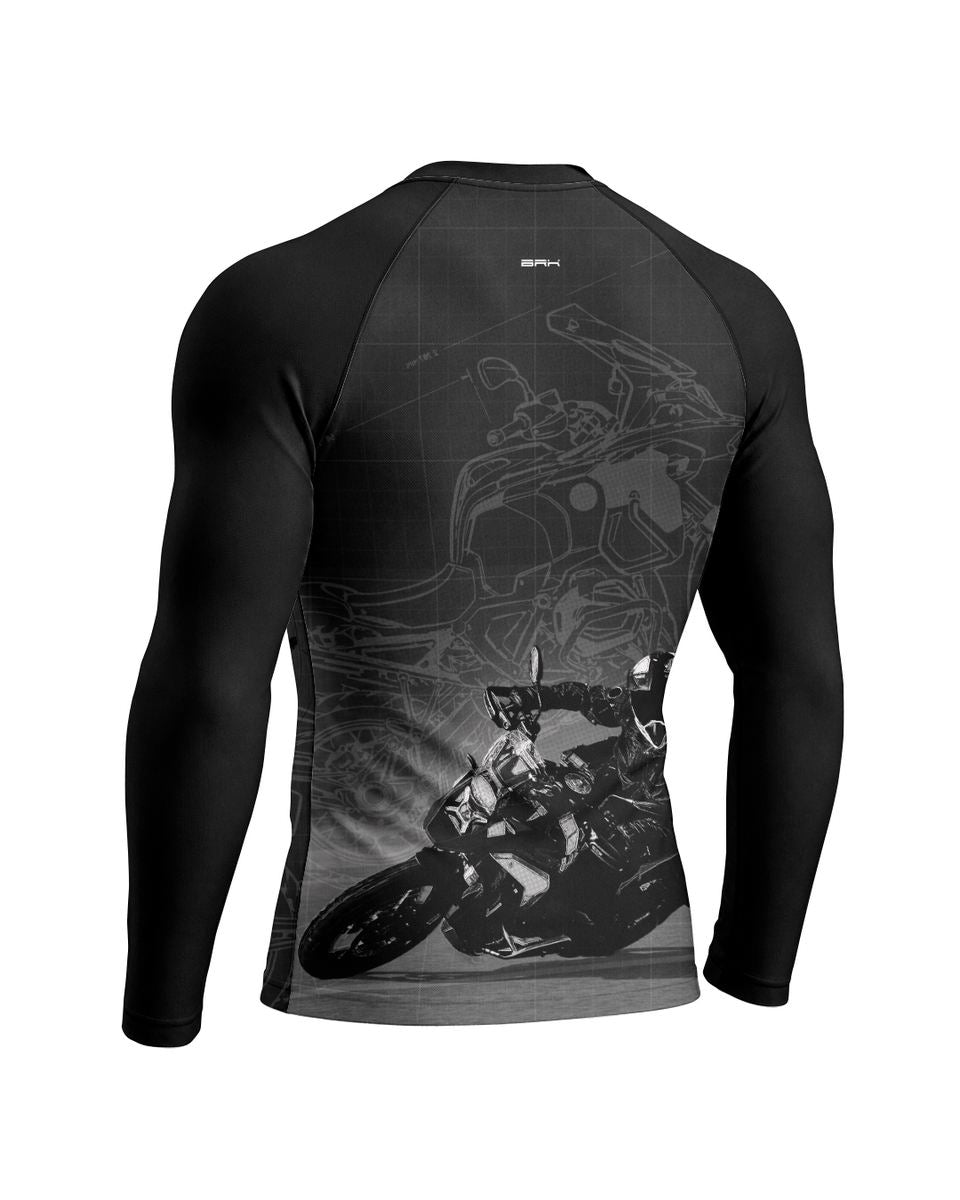 Camisa Brk GS Blueprint Preta com Proteção UV50