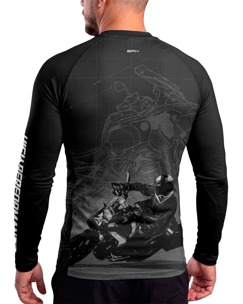 Camisa Brk GS Blueprint Preta com Proteção UV50