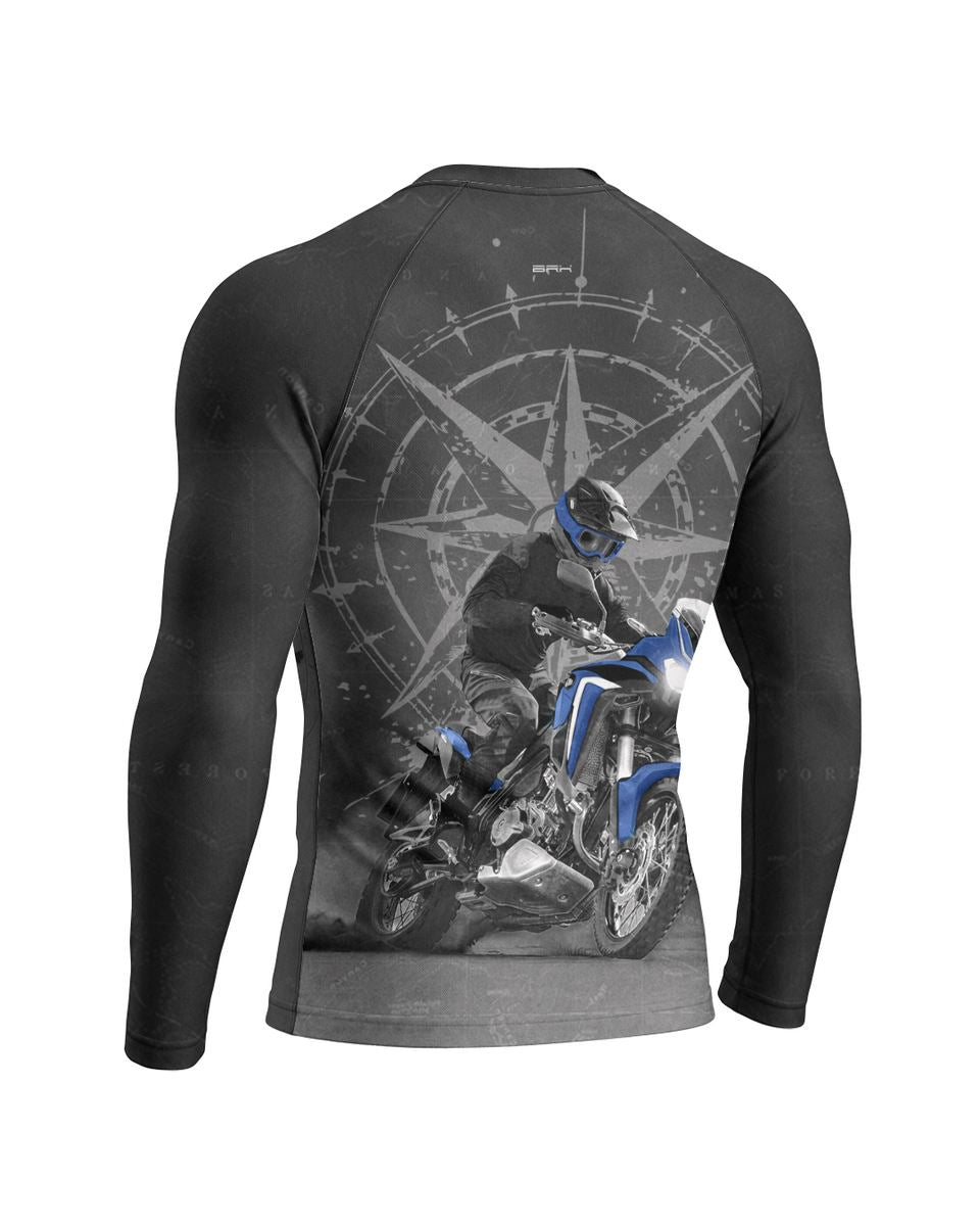 Camisa Brk Big Trail Africa Twin Cinza com Proteção UV50