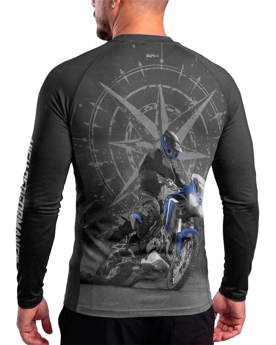 Camisa Brk Big Trail Africa Twin Cinza com Proteção UV50