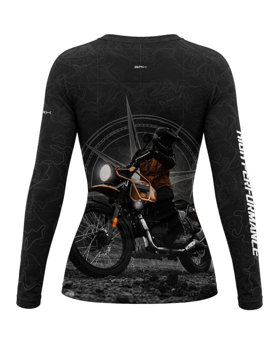 Camisa Feminina Brk Big Trail Himalayan Preto com Proteção UV50