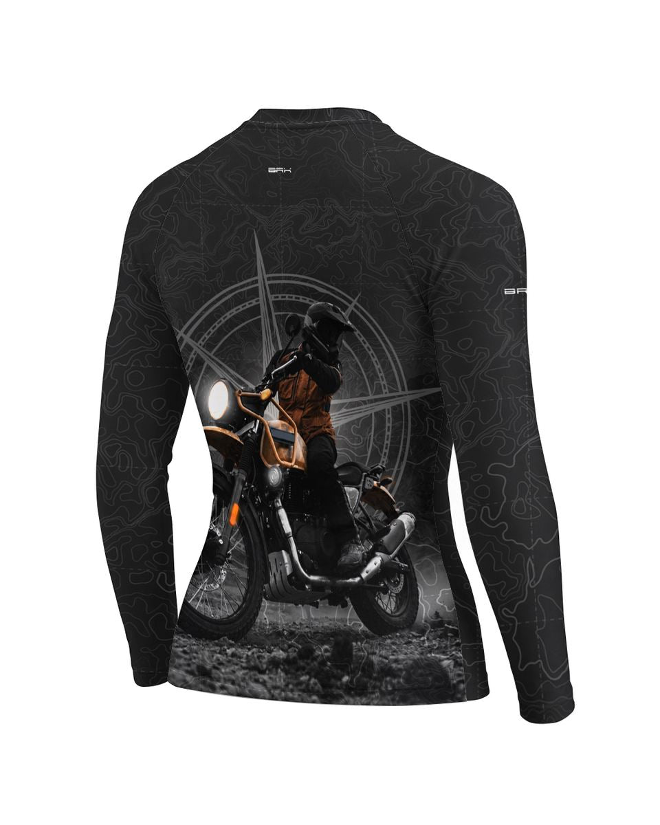 Camisa Feminina Brk Big Trail Himalayan Preto com Proteção UV50