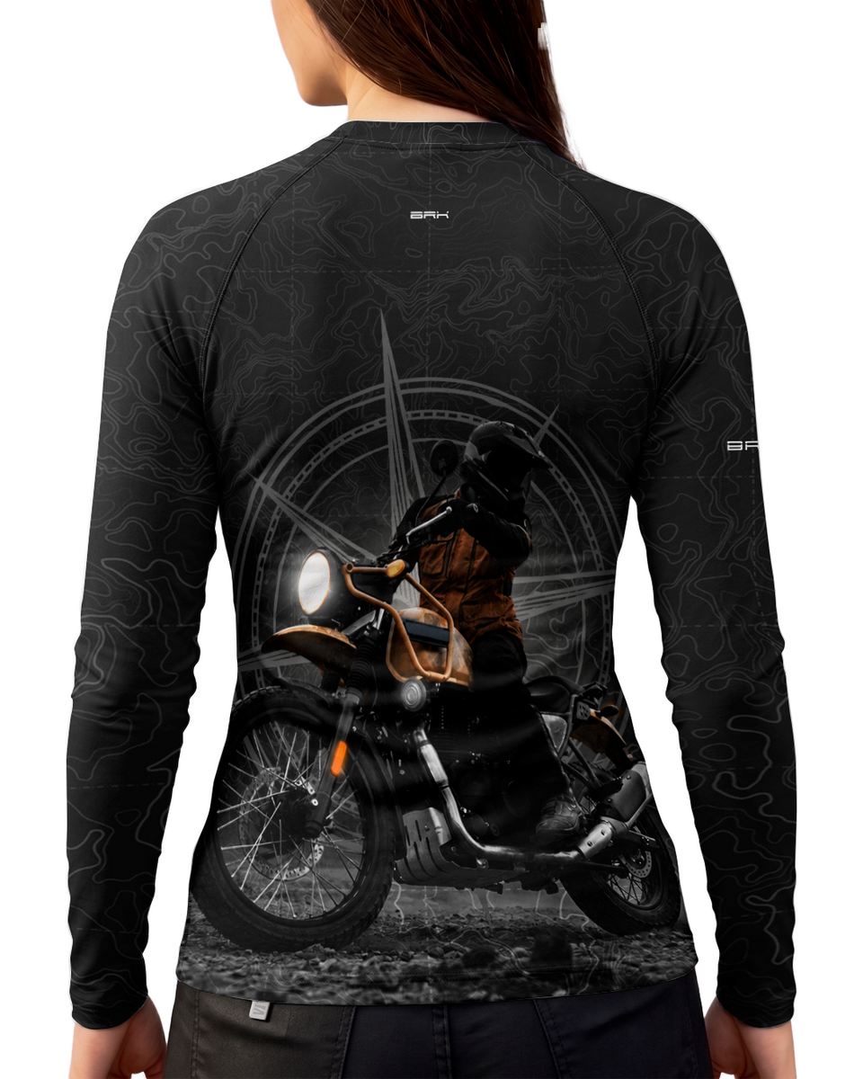 Camisa Feminina Brk Big Trail Himalayan Preto com Proteção UV50