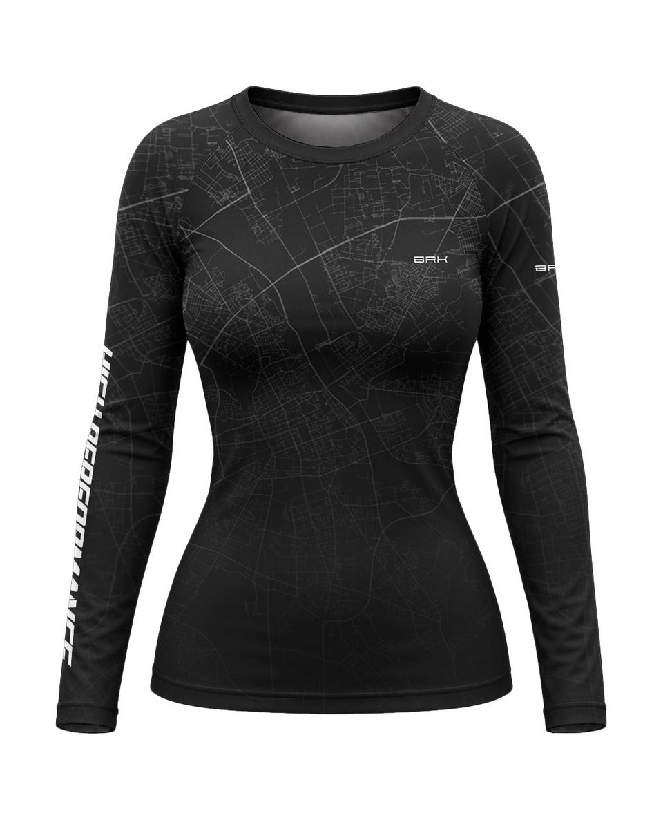 Camisa Feminina Brk Big Trail Blueprint com Proteção UV50