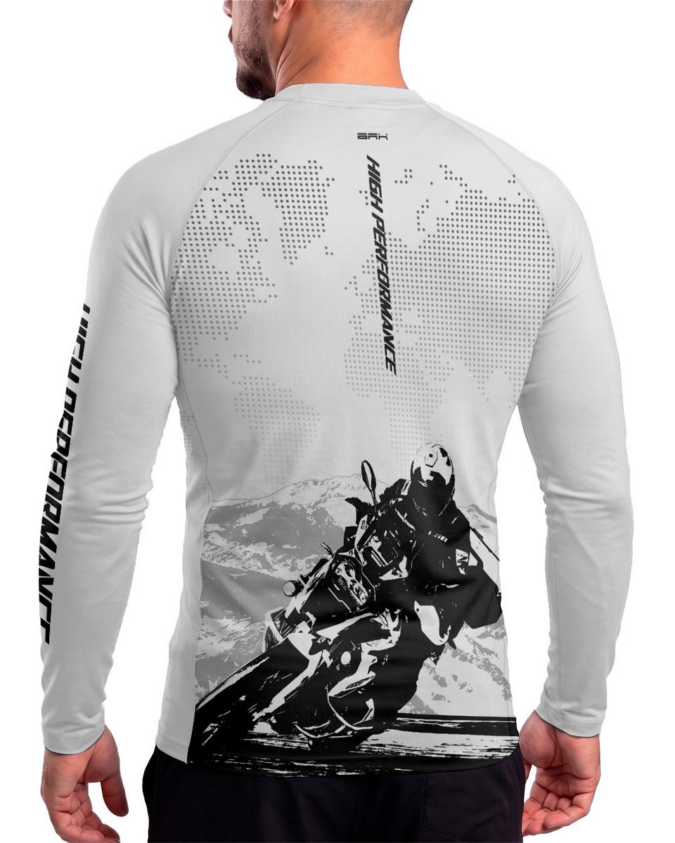 Camisa Brk GS R1300 Branca com Proteção UV50