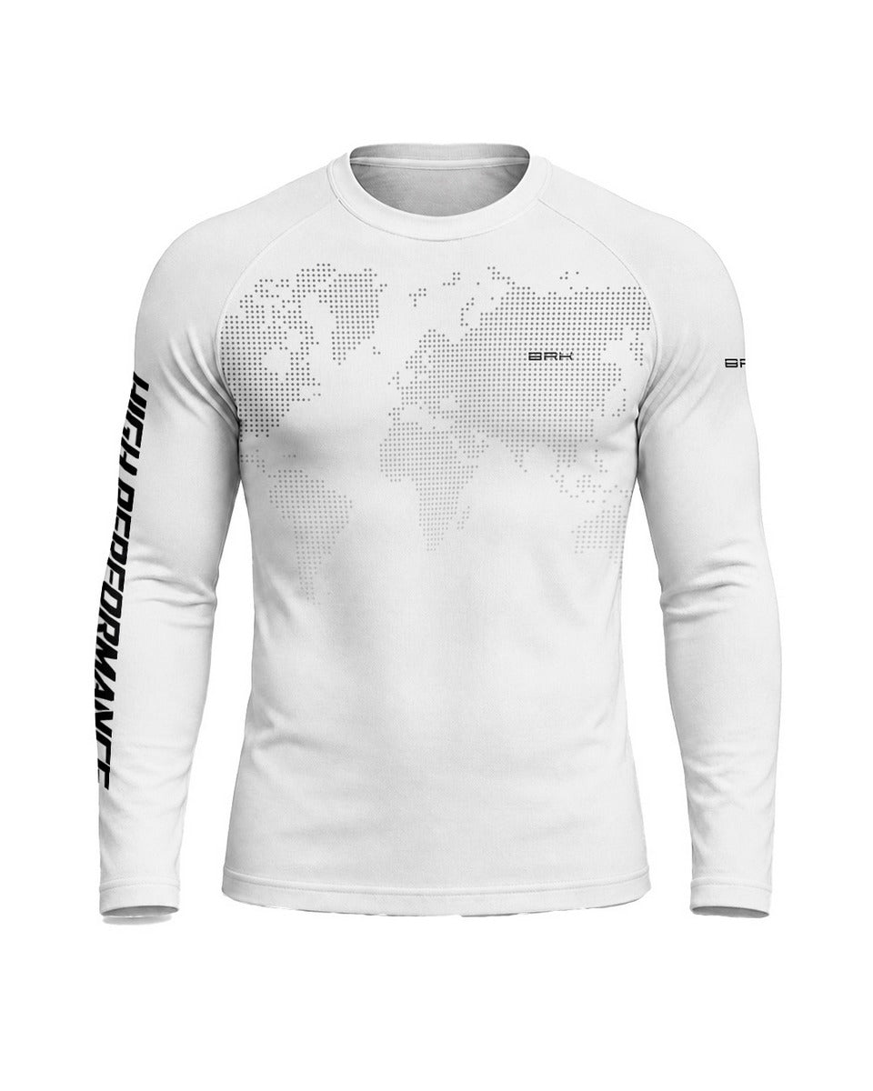 Camisa Brk GS Global Map Branca com Proteção UV50