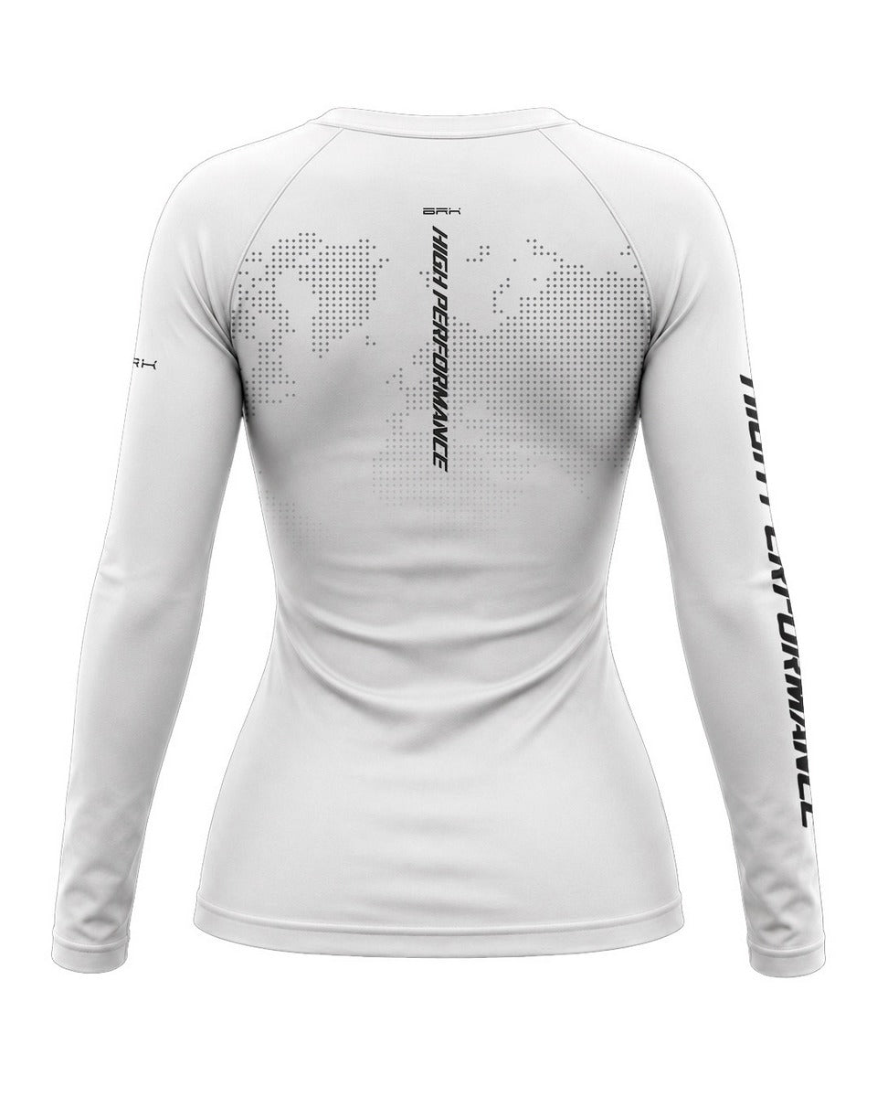 Camisa Feminina Brk GS Global Map Branca com Proteção UV50