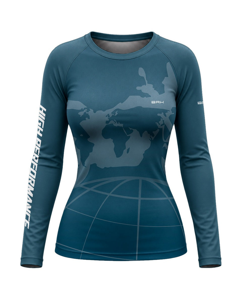 Camisa Feminina Brk GS World Rider com Proteção UV50