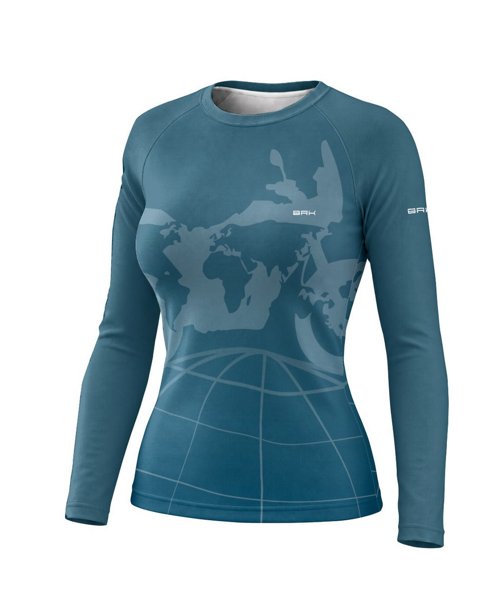 Camisa Feminina Brk GS World Rider com Proteção UV50