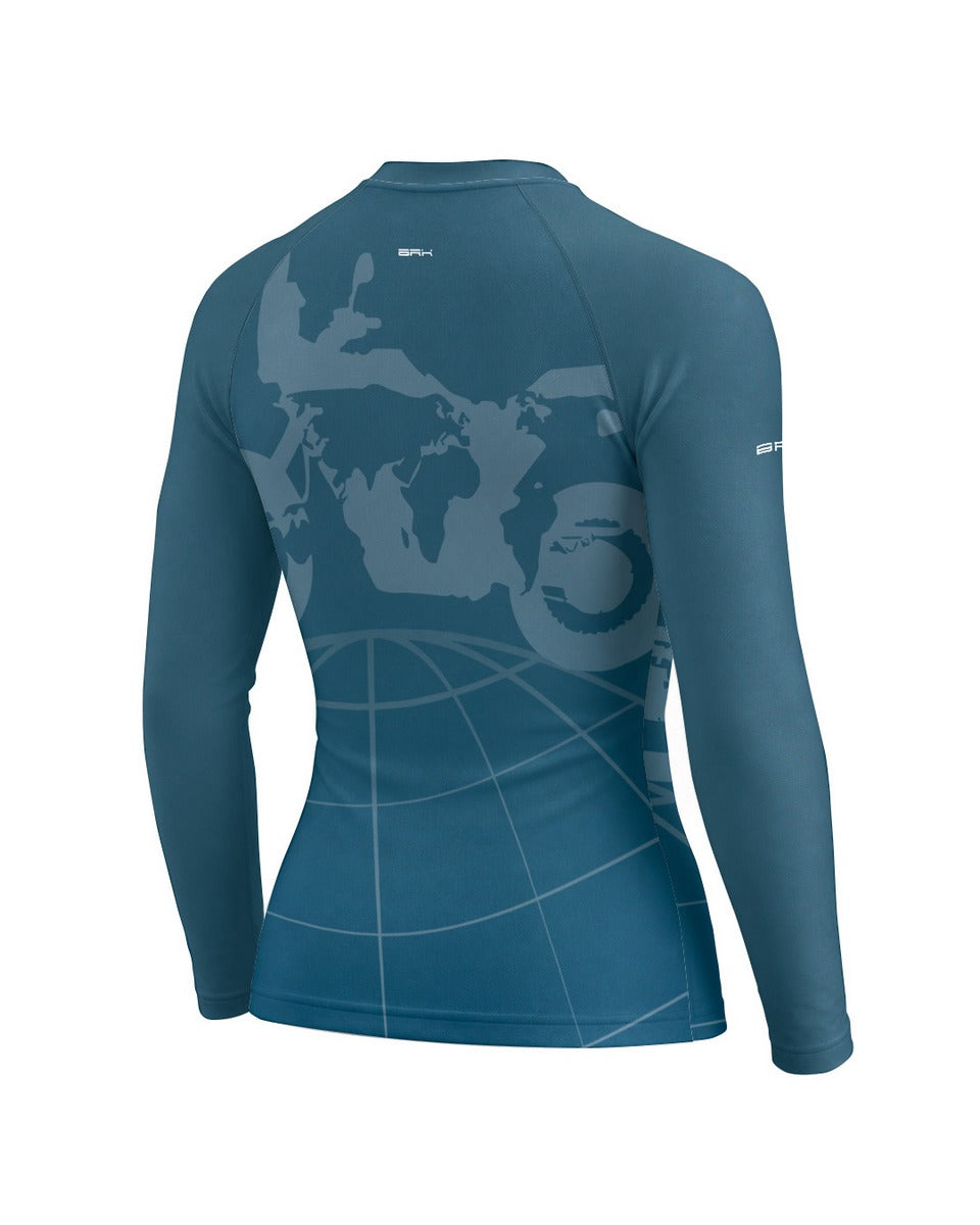 Camisa Feminina Brk GS World Rider com Proteção UV50