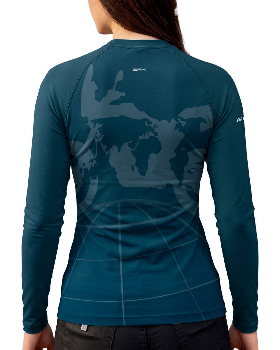 Camisa Feminina Brk GS World Rider com Proteção UV50