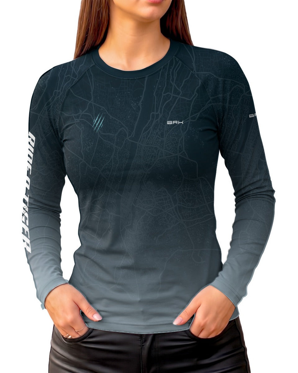 Camisa Feminina Brk Tiger 900 Urban Explorer com Proteção UV50