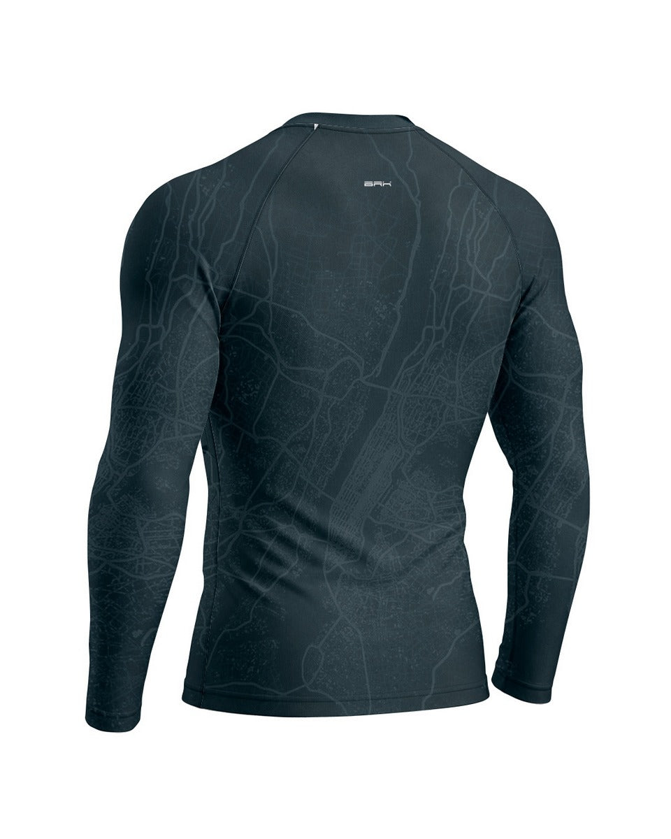 Camisa Brk Tiger 900 Urban Map Azul com Proteção UV50